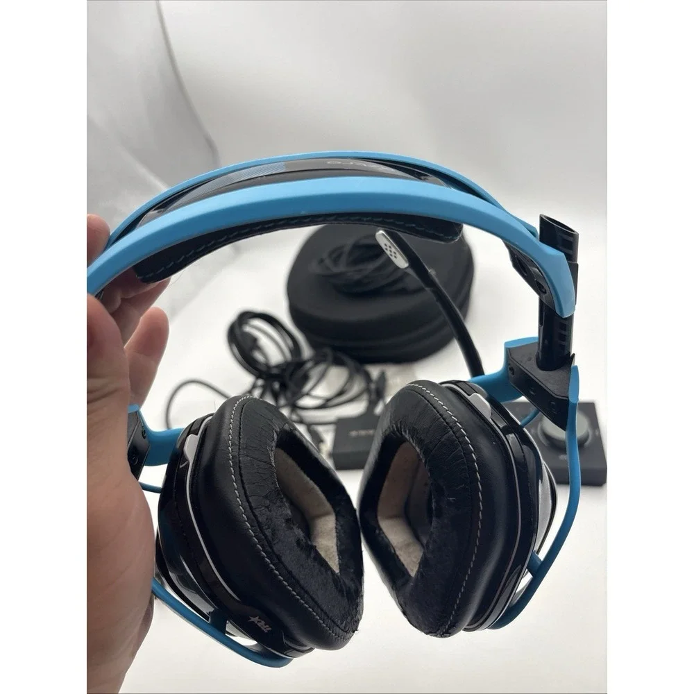 Astro A40 TR Headset Black Blue with MixAmp Pro TR Gaming Bundle TESTED